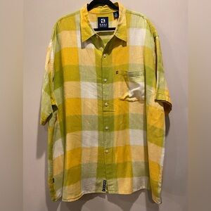 Kani Jeans Co men’s button down shirt sleeve shirt, 3X